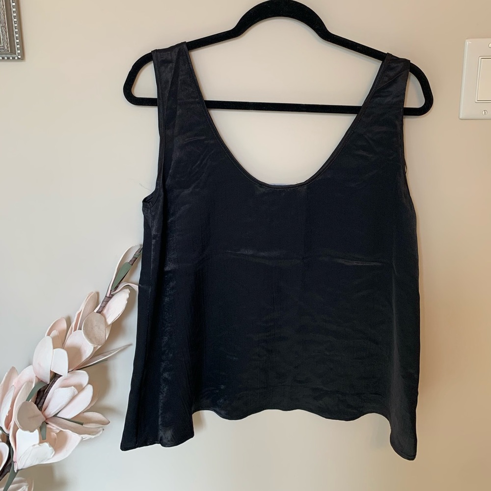 NWT Zara scoop neck tank black